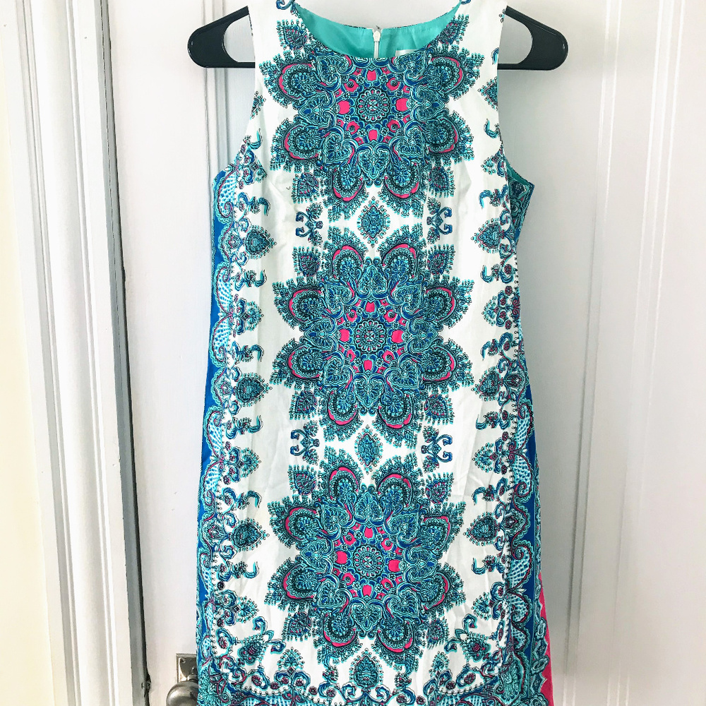 London Times Women's Sleeveless Cotton dress